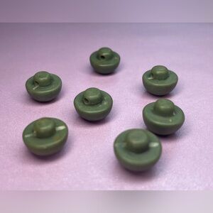 Vintage Buttons green set of 7